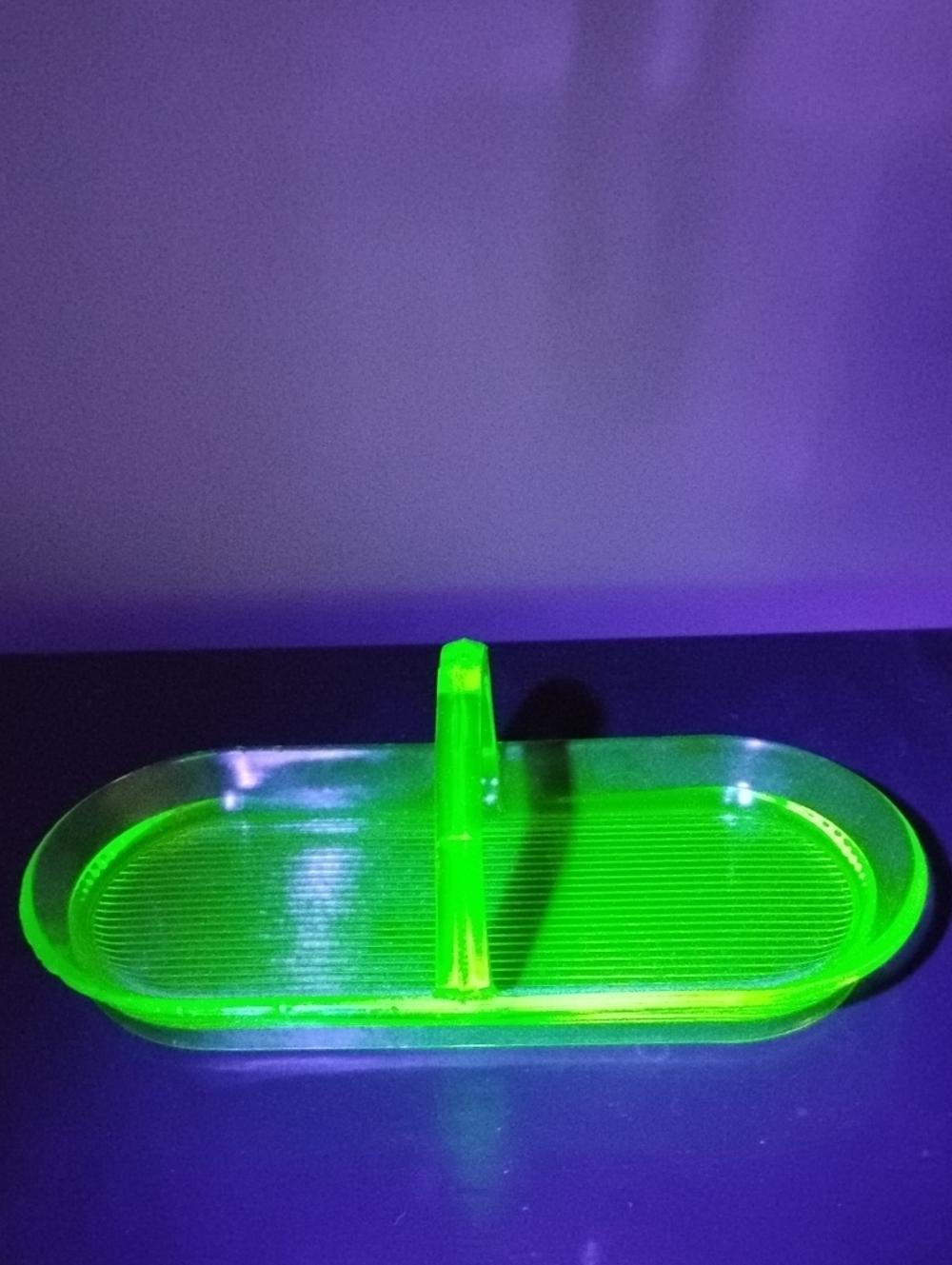 UraniumGlass Celery Dish